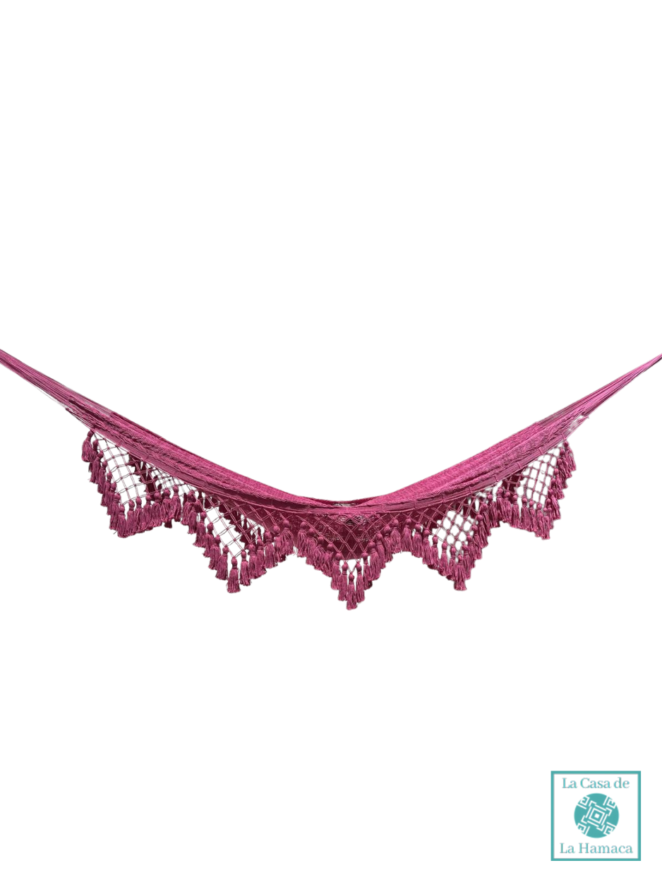 Hamaca Yucateca Artesanal Algodón Macrame