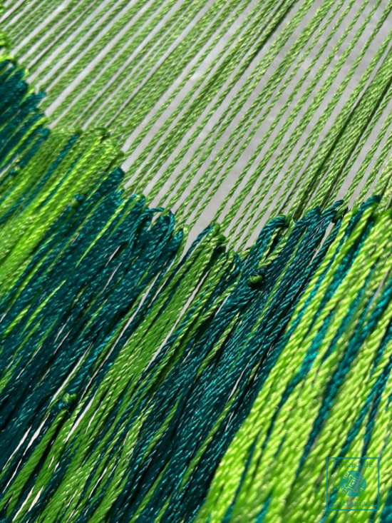 Hamaca Yucateca Artesanal Hilo 18 Nylon Verde