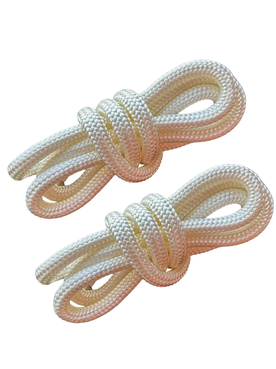 Par de Sogas Blanca y Ganchos para Hamaca