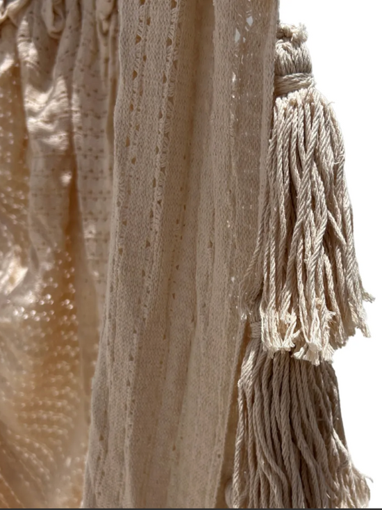 Columpio de Algodon Macrame Beige