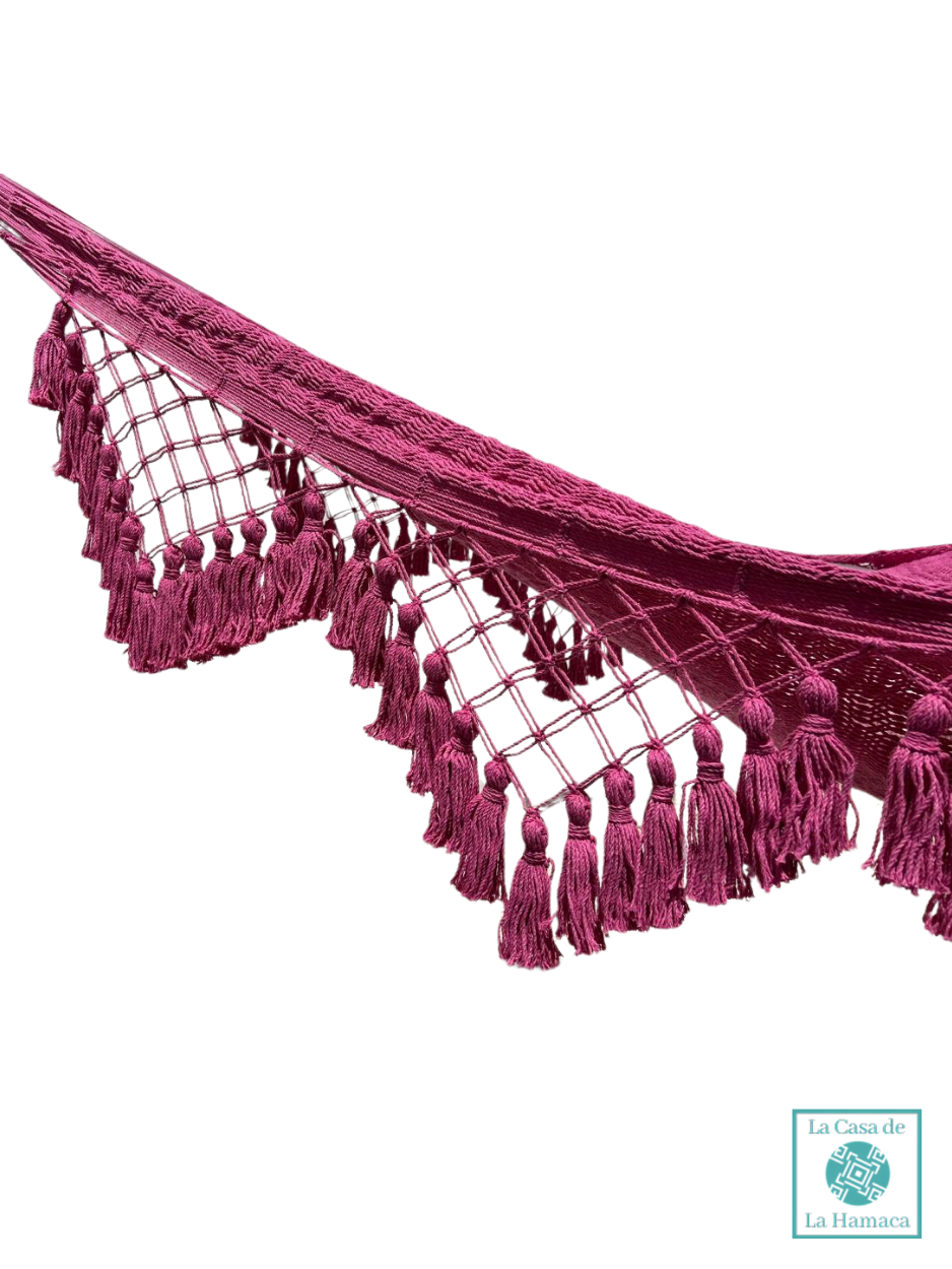 Hamaca Yucateca Artesanal Algodón Macrame