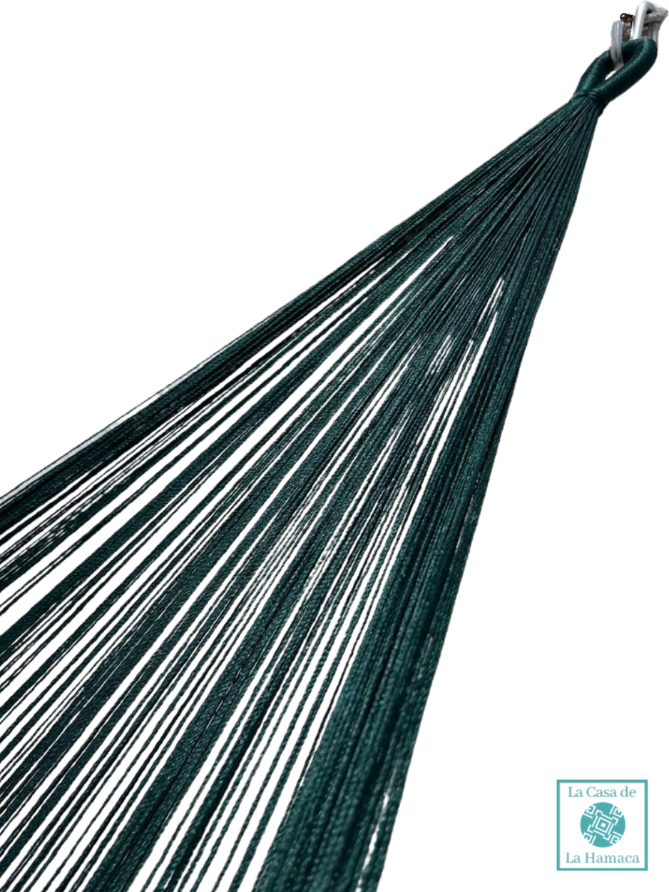 Hamaca Yucateca Artesanal Hilo 18 Nylon Azul