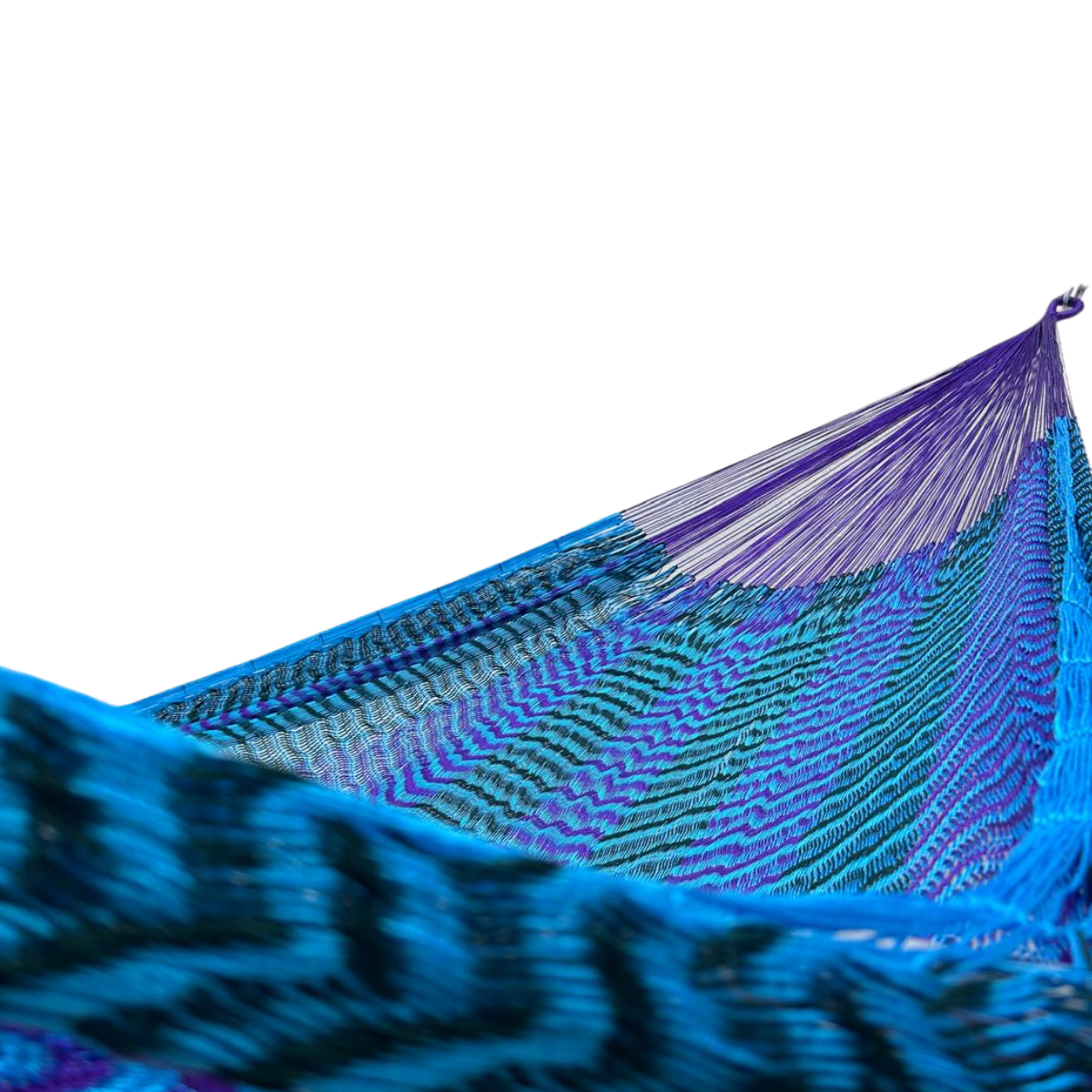 Hamaca Yucateca Artesanal Hilo 18 Nylon Azul