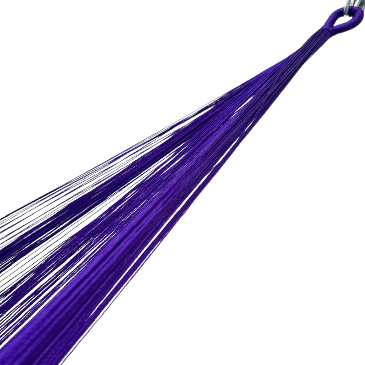 Hamaca Yucateca Artesanal Hilo 18 Nylon Azul