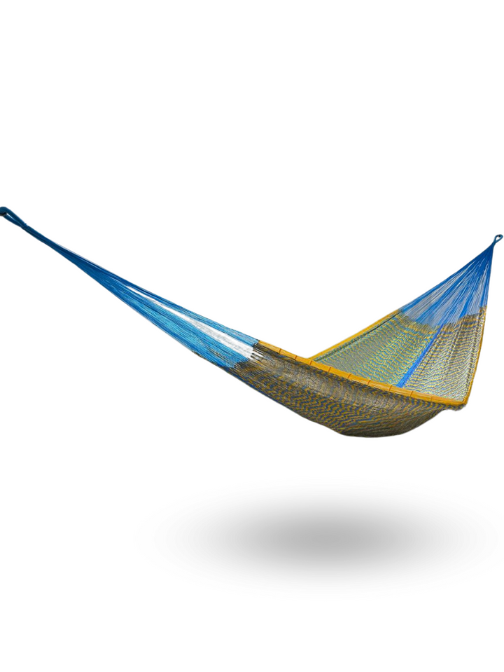 Hamaca Yucateca Artesanal Hilo 18 Nylon Amarillo