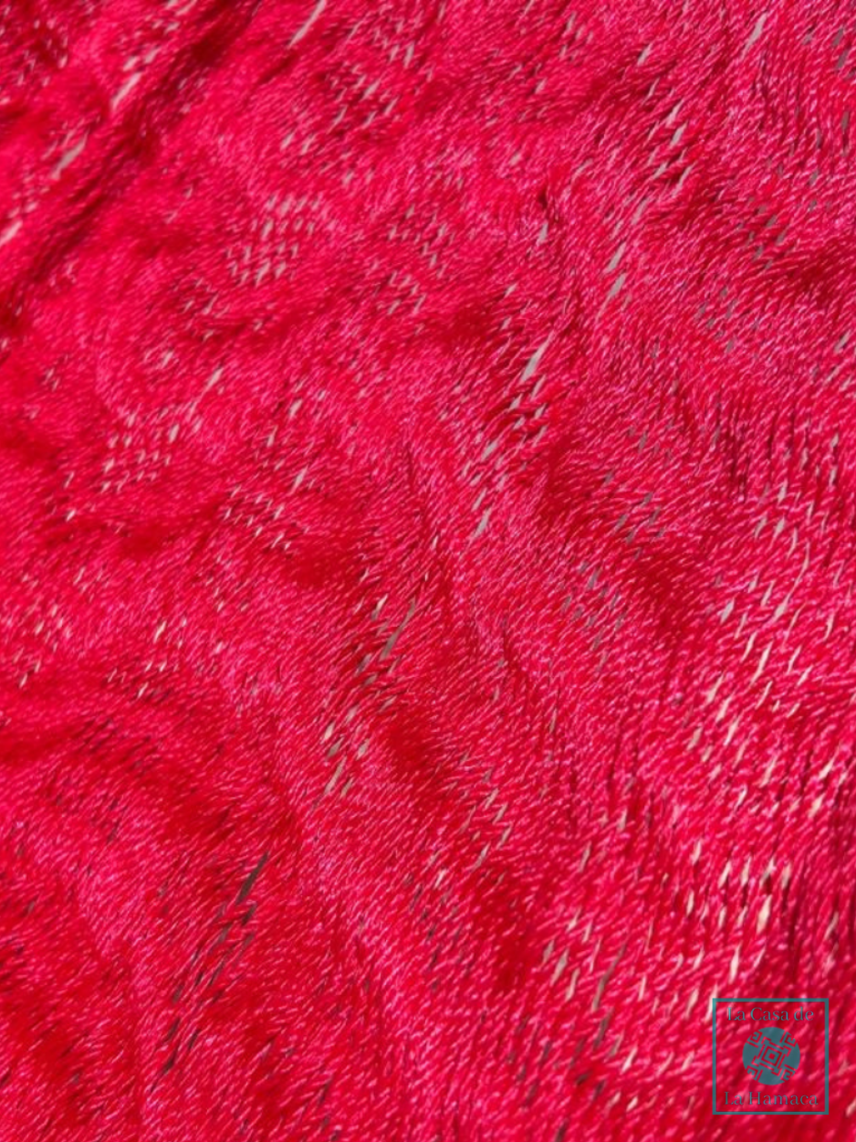 Hamaca Yucateca Artesanal Hilo 18 Nylon Rojo