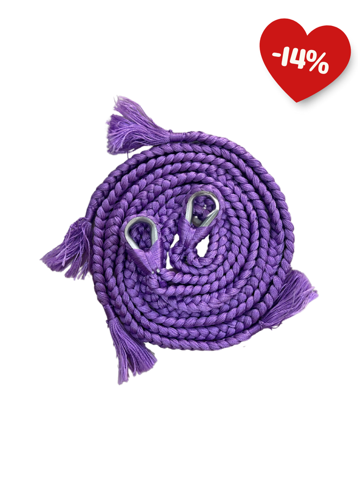 Par de Sogas Yucatecas Artesanales para Hamaca Morado