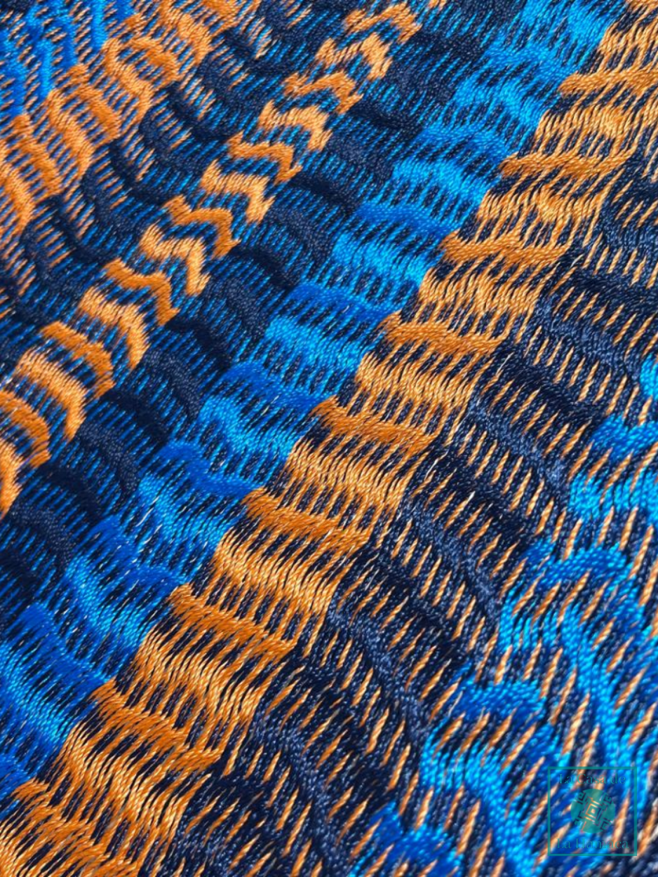 Hamaca Yucateca Artesanal Hilo 18 Nylon Azul