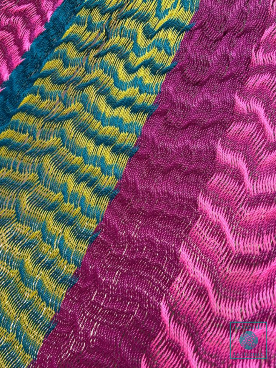 Hamaca Yucateca Artesanal Hilo 18 Nylon Multicolor