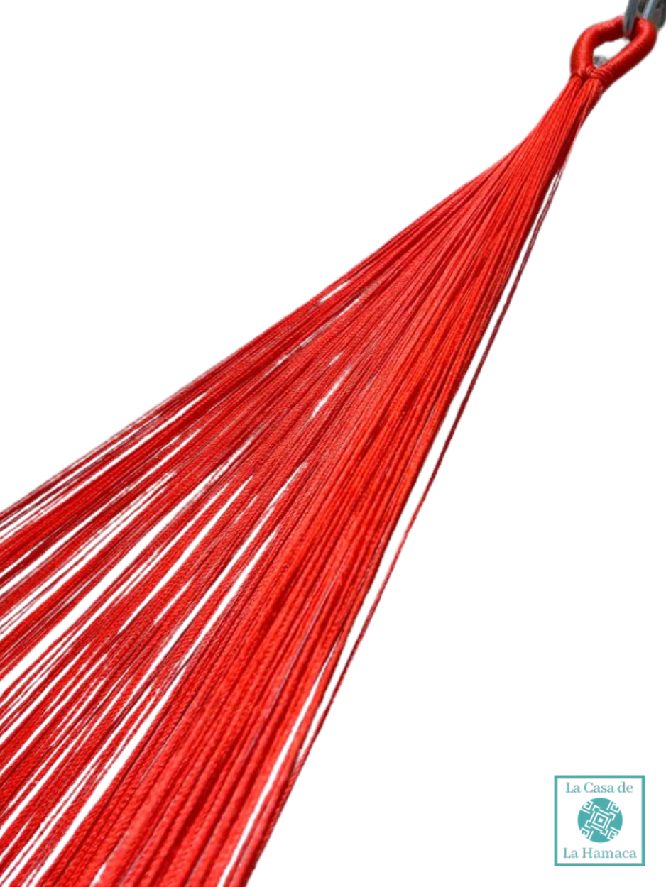 Hamaca Yucateca Artesanal Hilo 18 Nylon Verde