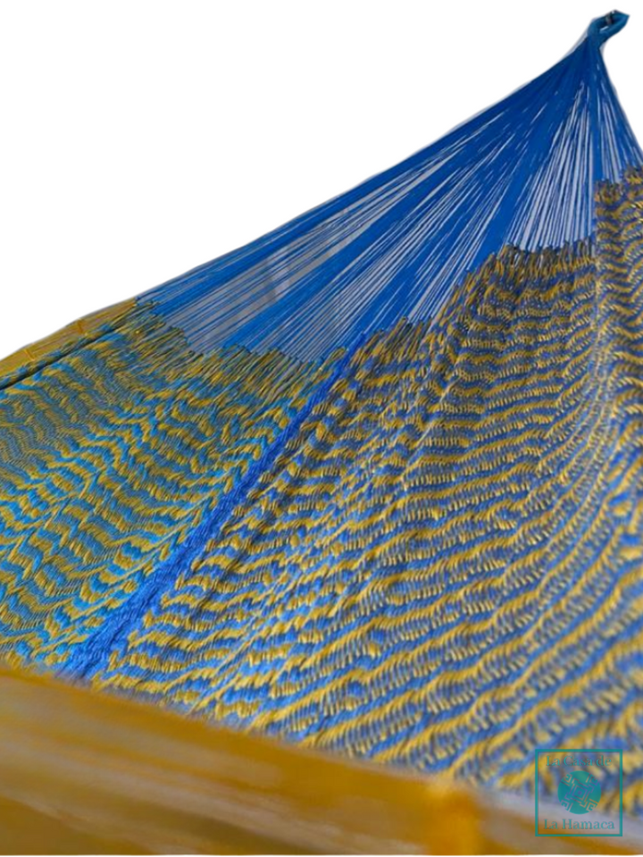 Hamaca Yucateca Artesanal Hilo 18 Nylon Amarillo