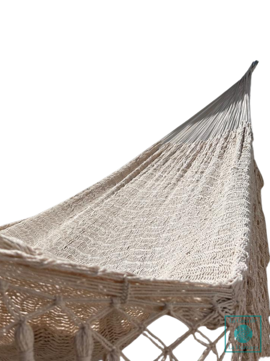 Hamaca Yucateca Artesanal Algodón Macrame