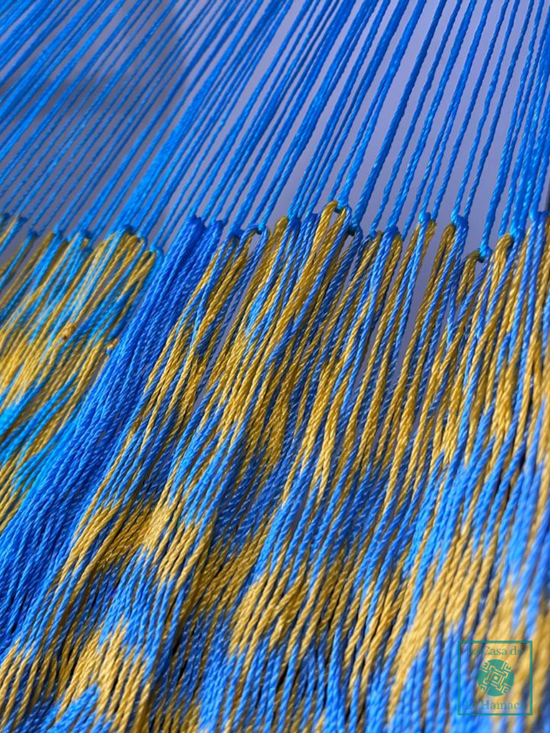 Hamaca Yucateca Artesanal Hilo 18 Nylon Amarillo