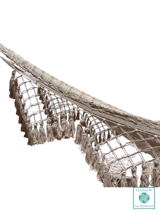 Hamaca Yucateca Artesanal Algodón Macrame