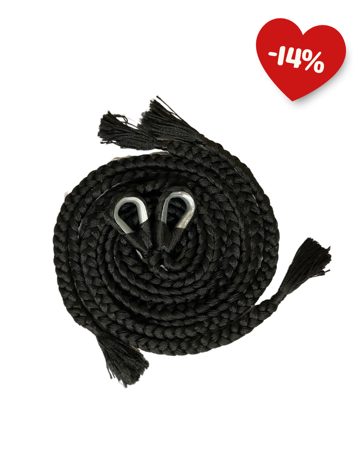 Par de Sogas Yucatecas Artesanales para Hamaca Negro