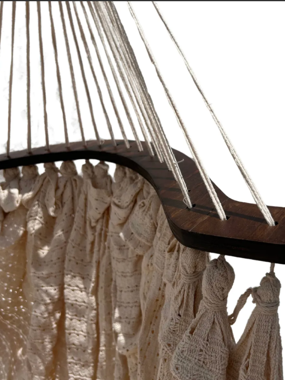 Columpio de Algodon Macrame Beige