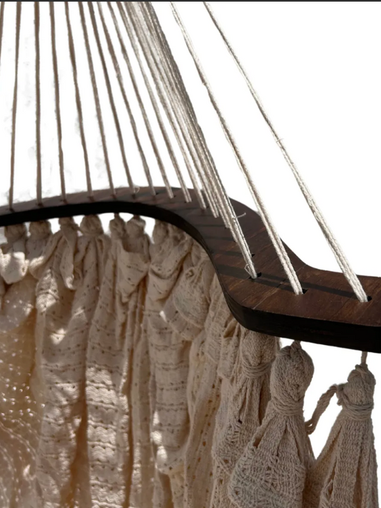 Columpio de Algodon Macrame Beige