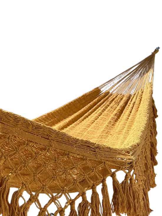 Hamaca Yucateca Artesanal Algodón Macrame