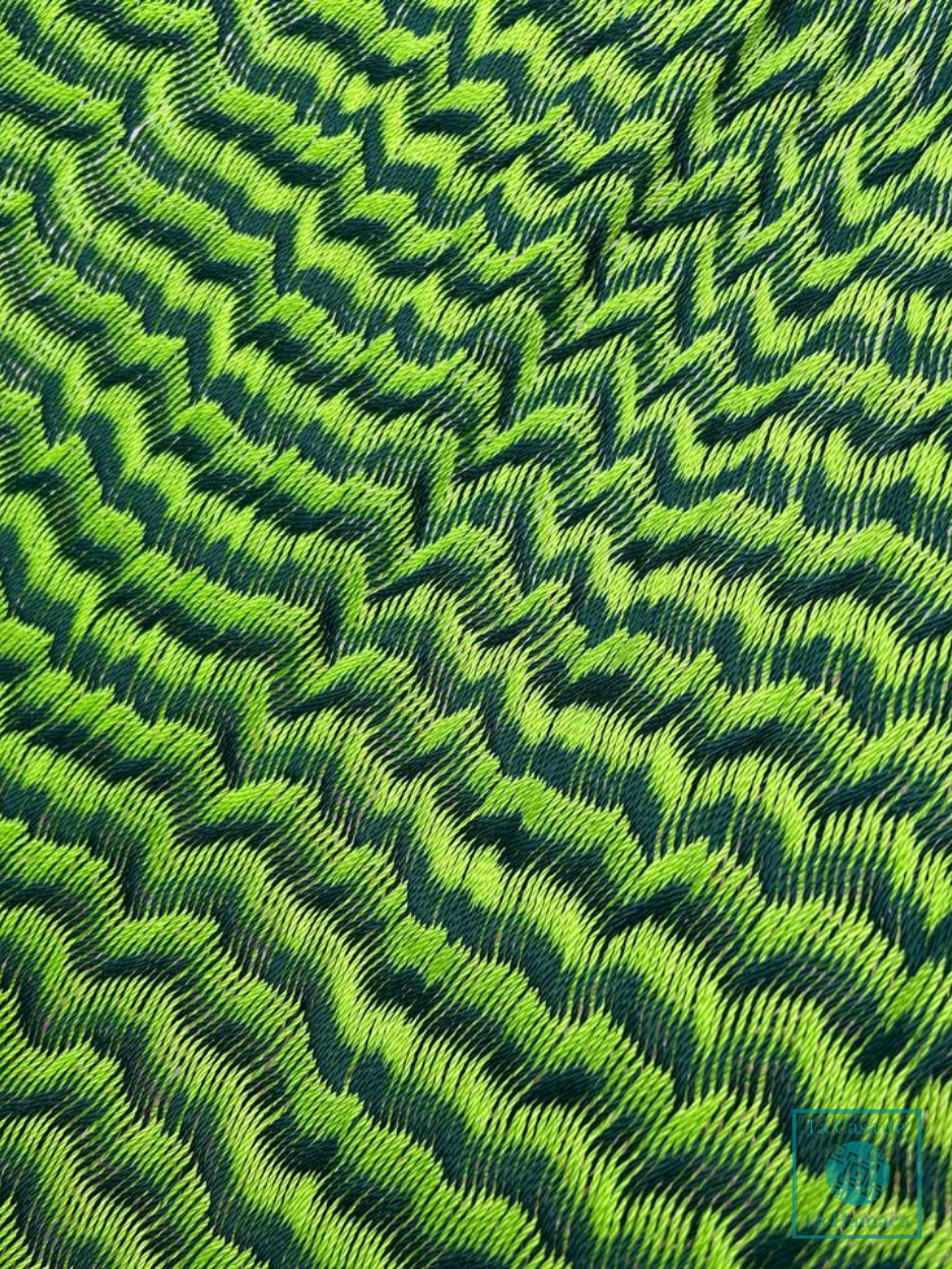 Hamaca Yucateca Artesanal Hilo 18 Nylon Verde