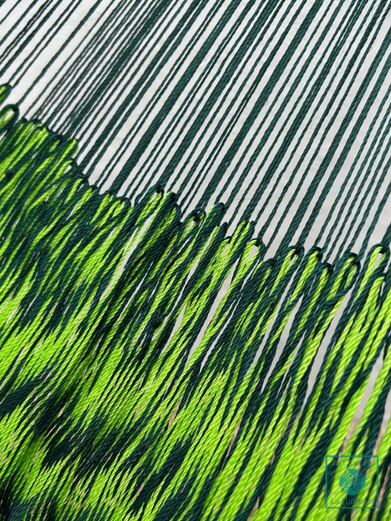 Hamaca Yucateca Artesanal Hilo 18 Nylon Verde