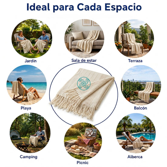 Manta Mexicana de Algodón – Beige | KENUF