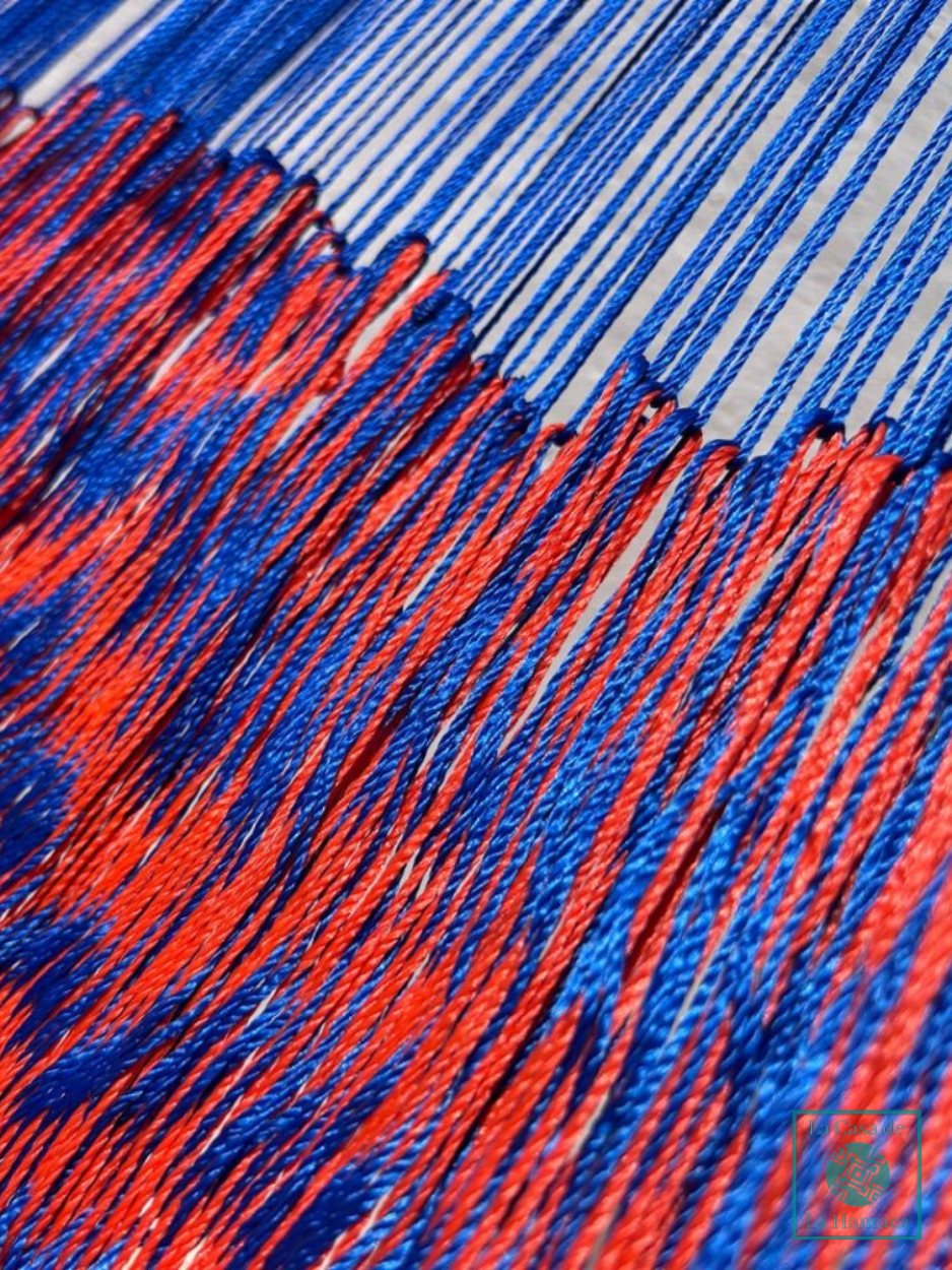 Hamaca Yucateca Artesanal Hilo 18 Nylon Rojo