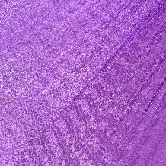 Detalle del tejido de nylon de la hamaca artesanal Yucateca morado