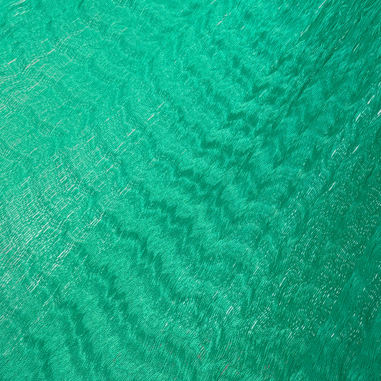 Detalle del tejido de nylon de la hamaca artesanal Yucateca verde