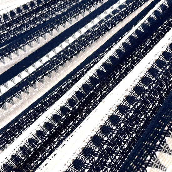 Detalle del tejido de la hamaca Mexicana azul marino king size