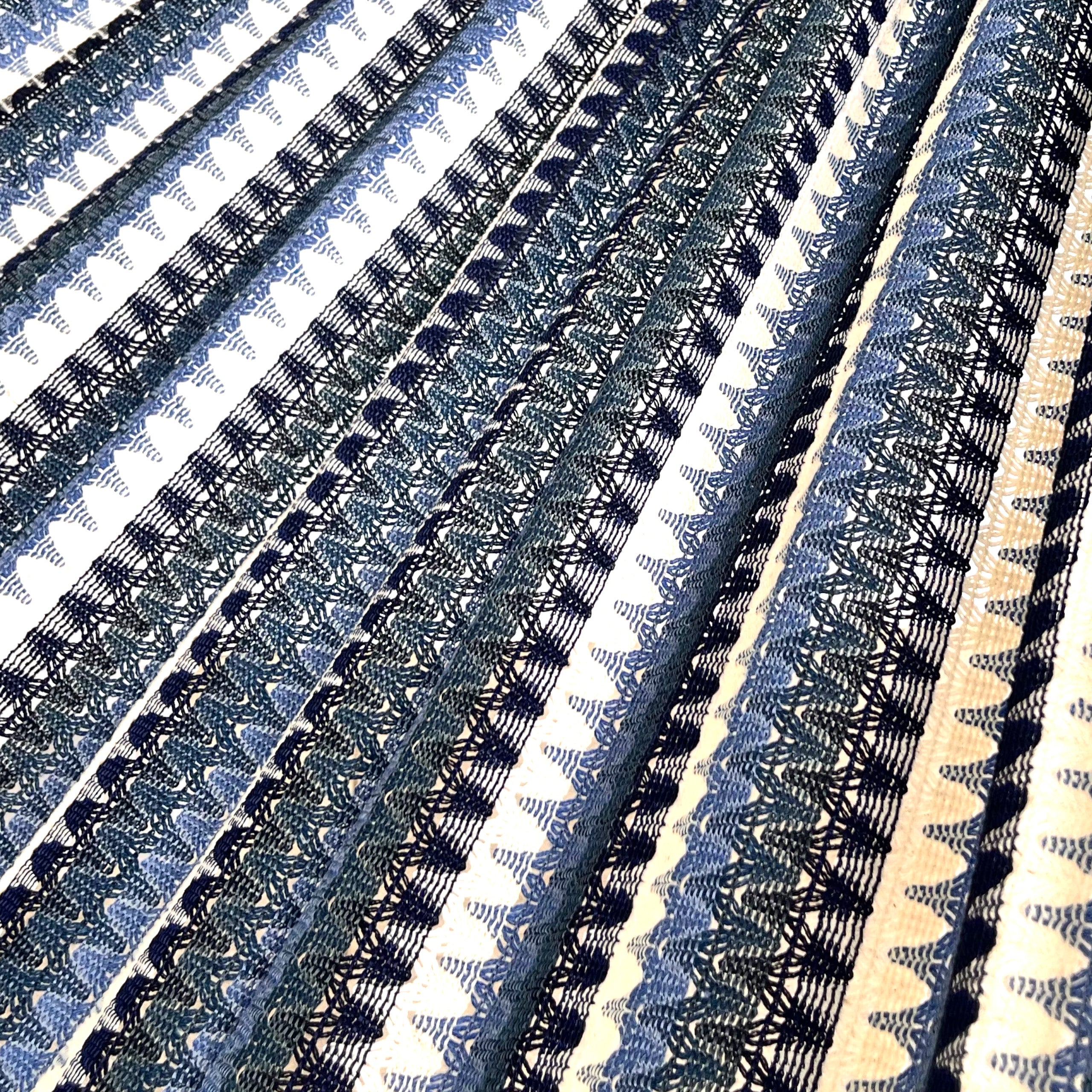 Detalle del tejido de la hamaca Mexicana azul
