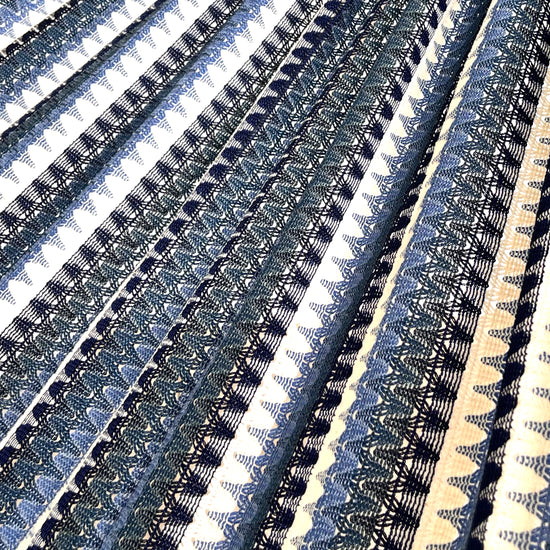 Detalle del tejido de la hamaca Mexicana azul