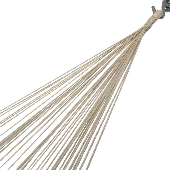 Brazo de hamaca mexicana café y beige king size