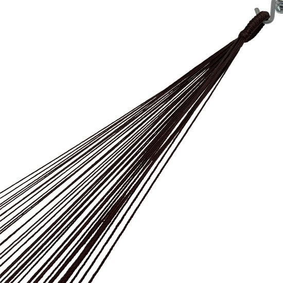 Brazo de hamaca mexicana mocaccino oscura amarilla king size