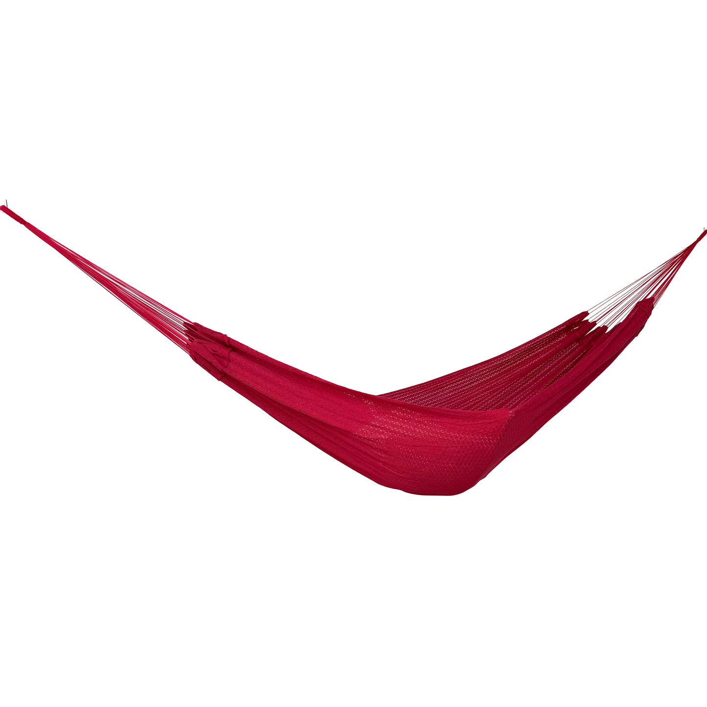 Hamaca Mexicana roja king size vista lateral