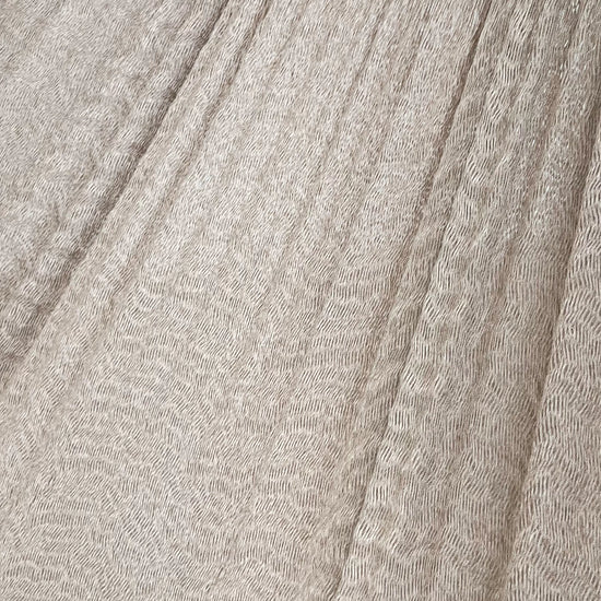 Primer plano del tejido de algodón de una hamaca yucateca artesanal matrimonial color beige oscuro