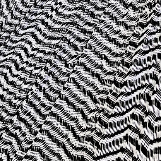 Detalle del tejido de algodón suave de la hamaca Yucateca artesanal blanco y negro