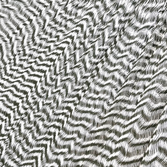 Detalle del tejido de algodón suave de la hamaca Yucateca artesanal blanco y verde