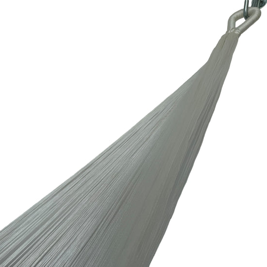 Brazo de hamaca Yucateca artesanal de algodón suave dorado y beige