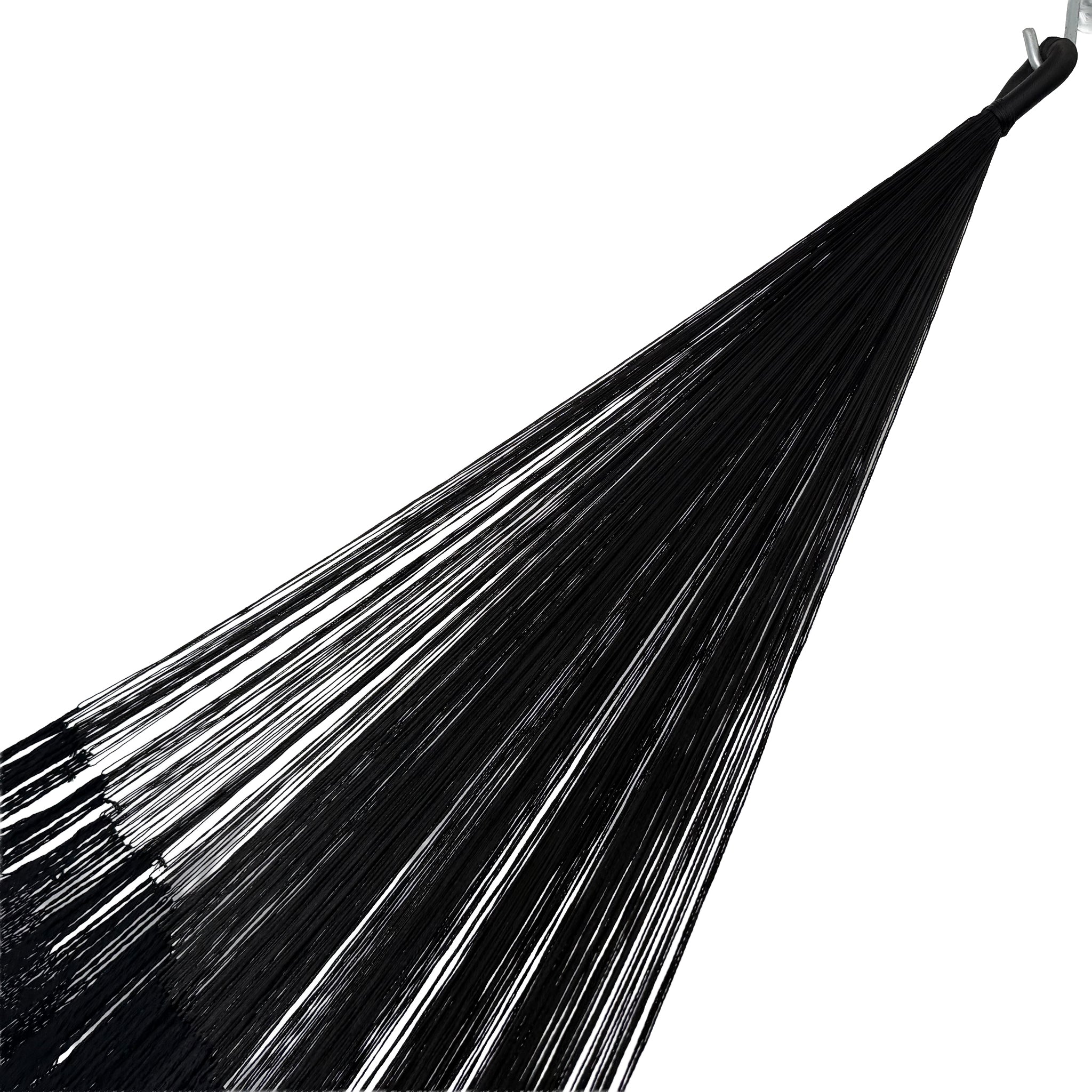Brazo de hamaca Yucateca artesanal de algodón suave color negro