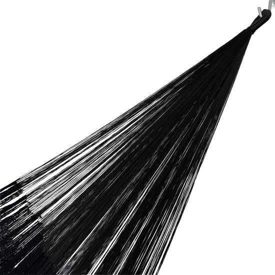 Brazo de hamaca Yucateca artesanal de algodón suave color negro