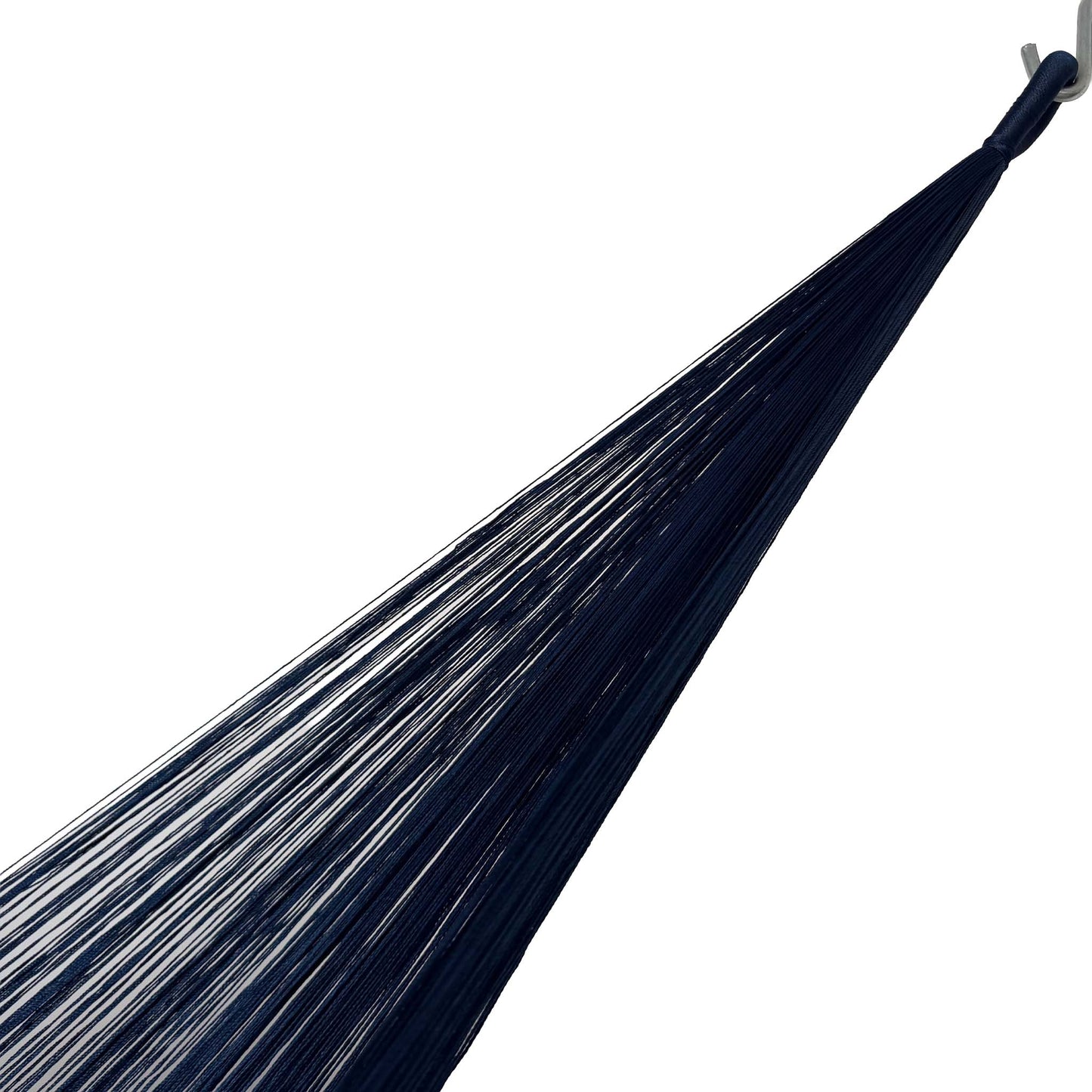 Brazo de hamaca Yucateca artesanal de algodón suave rojo y azul