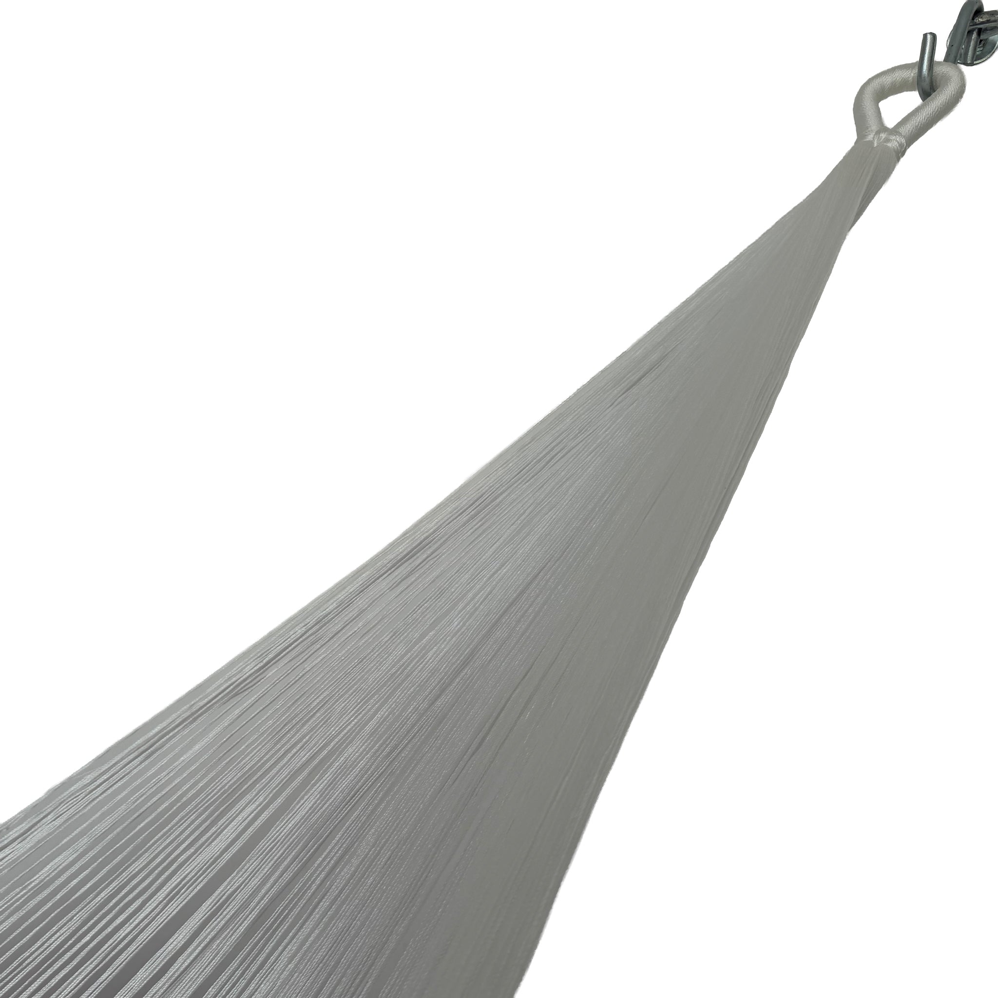 Brazo de hamaca Yucateca artesanal de algodón suave rojo y blanco