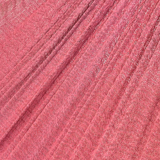 Detalle del tejido de algodón suave de la hamaca Yucateca artesanal rosa fuerte