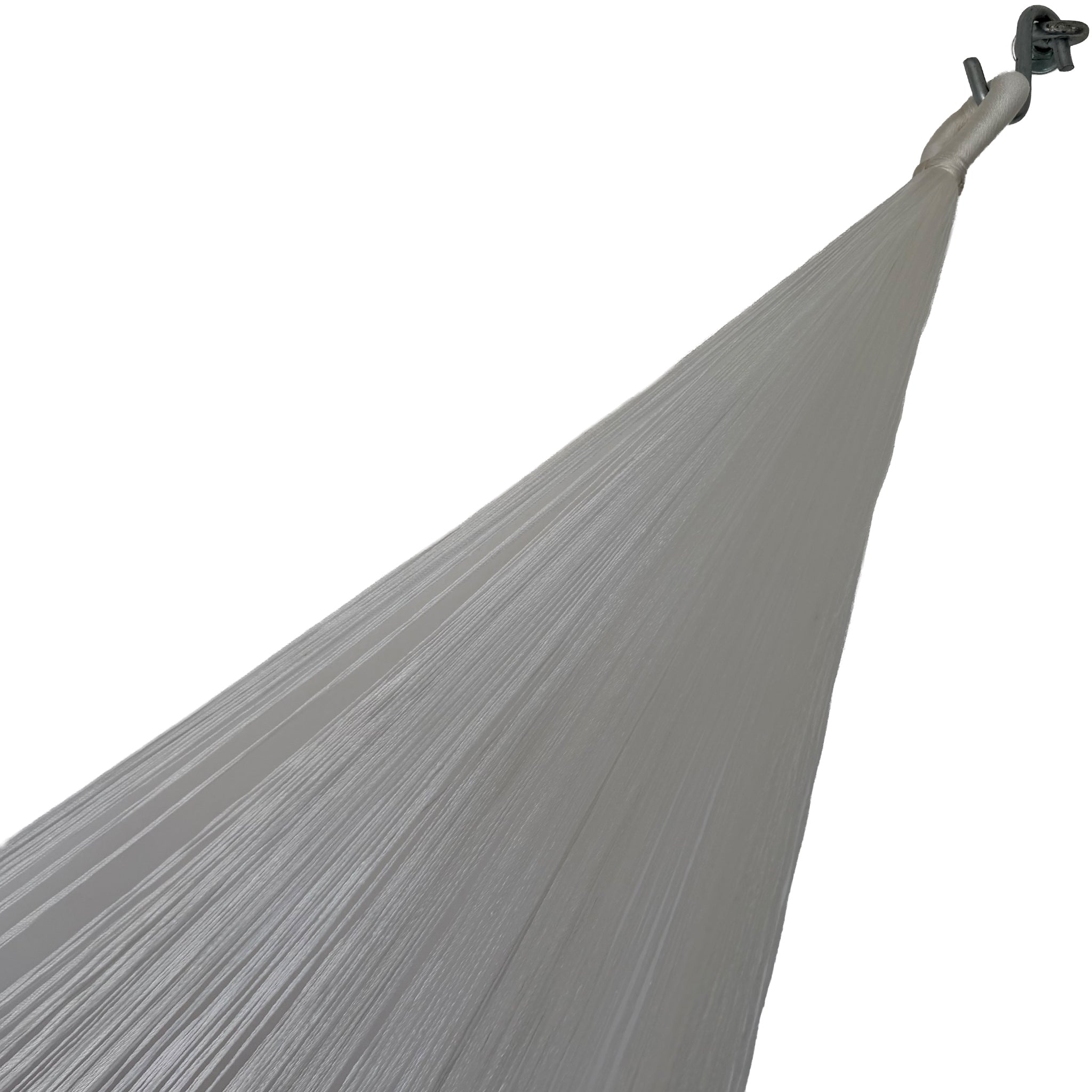 Brazo de hamaca Yucateca artesanal de algodón suave rosa y blanco