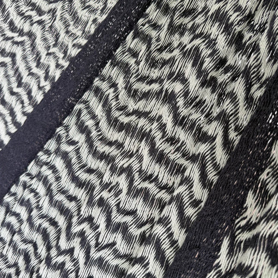 Detalle del tejido de algodón suave de la hamaca Yucateca artesanal modelo Verde y Negro