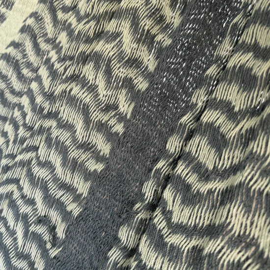 Detalle del tejido de algodón suave de la hamaca Yucateca artesanal modelo Verde y Verde Oscuro