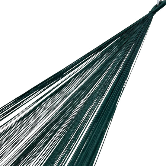 Brazo de hamaca Yucateca artesanal de hilo 18 de nylon verdes