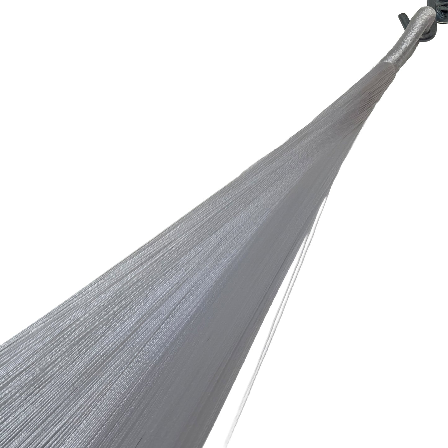 Brazo de hamaca Yucateca artesanal de nylon azul petróleo