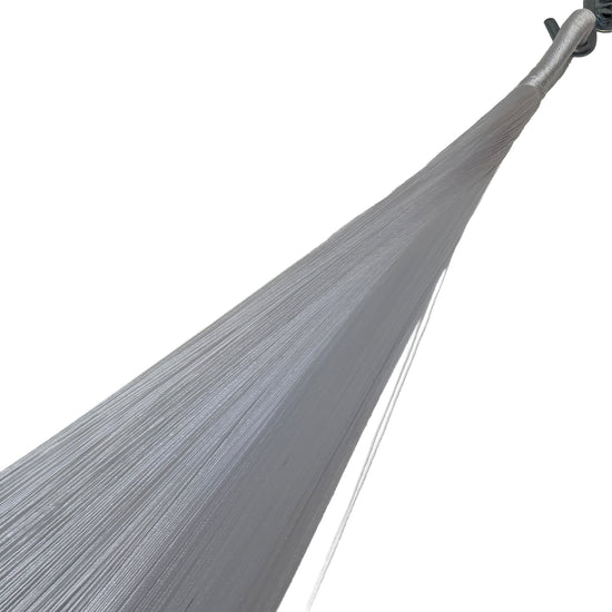 Brazo de hamaca Yucateca artesanal de nylon azul petróleo