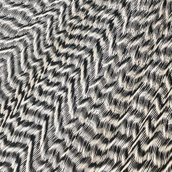 Detalle del tejido de nylon hilo 18 de la hamaca Yucateca artesanal blanco y negro